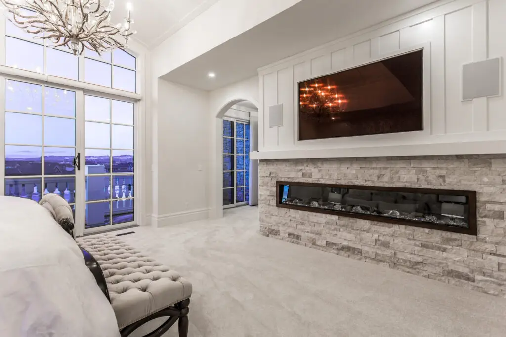 Luxury bedroom interior design in Calgary