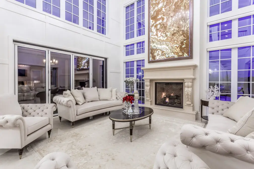 Luxury home with custom architectural features
